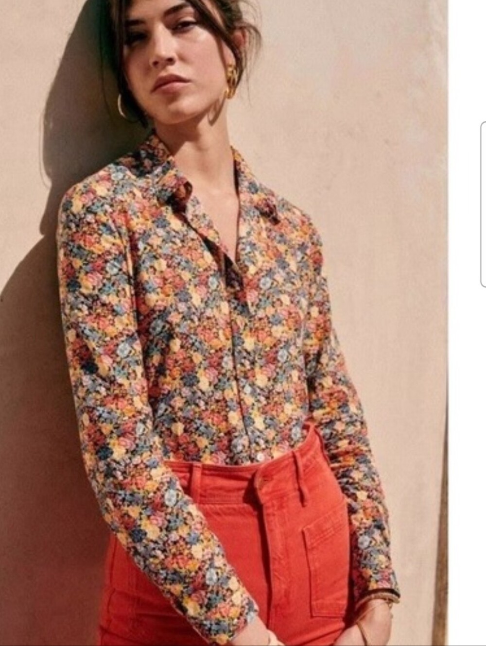 Sezane Piero Floral Shirt